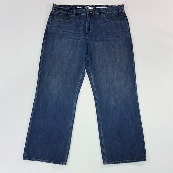 URBBAN PIPELINE ♡ Men's Denim Loose Straight Fit Blue Jean's 38|32 - Picture 6 of 16
